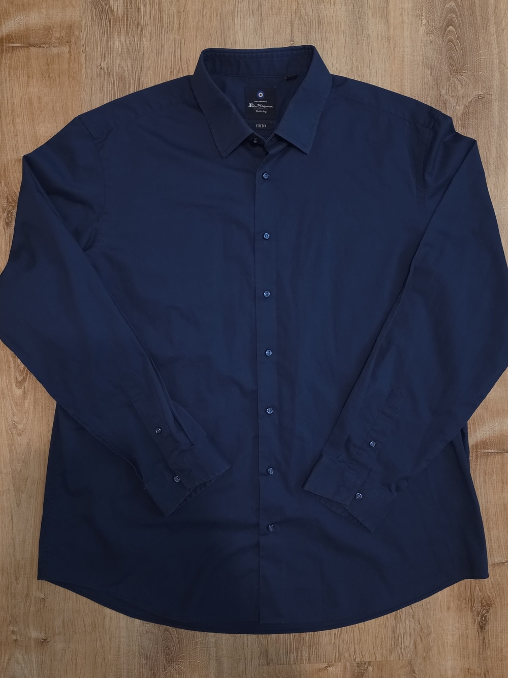 Ben Sherman Men's Navy Button-Up Dress Shirt